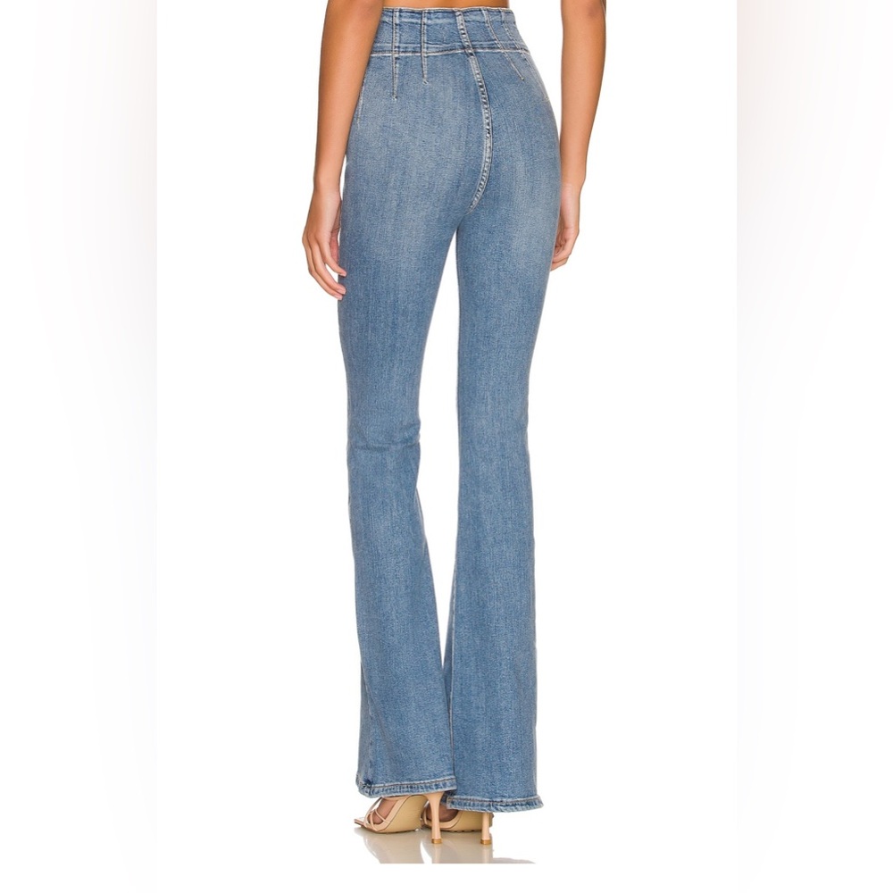We The Free Jayde High-Rise Light Blue Flare Jeans - Picture 3 of 6